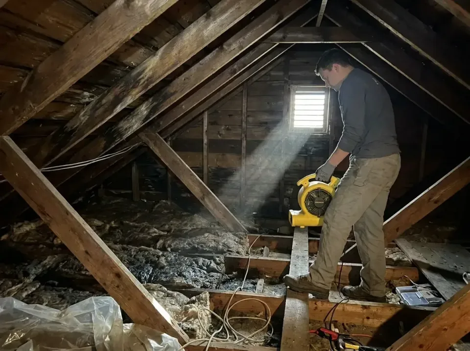 attic-water-damage-drying-proc-007 — frequently asked questions, Emergency Water Extraction & 24/7 Flood Response in Travila…